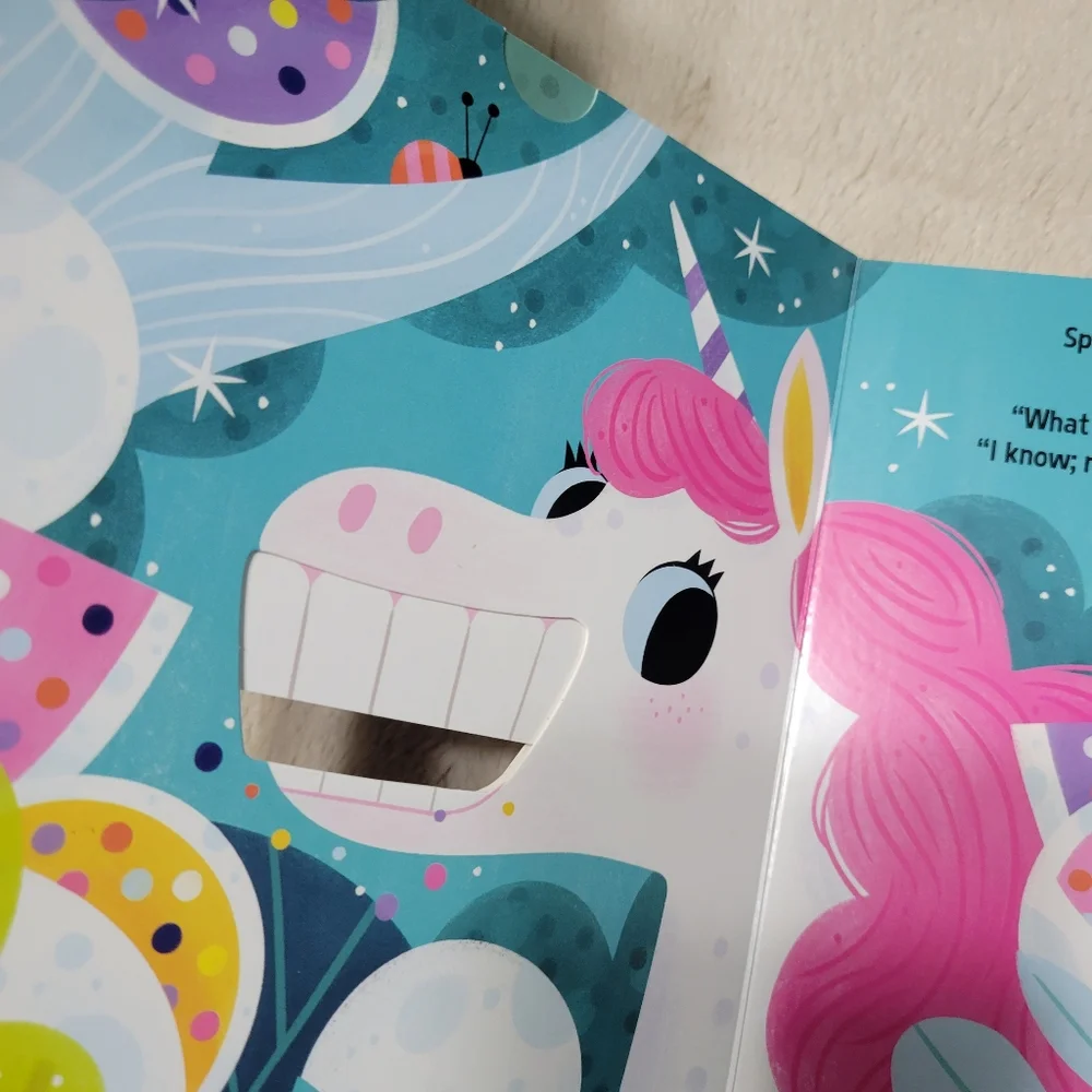 Unicorn Party Set Decorations w cake Topper, birthday plates and more Bonus Book